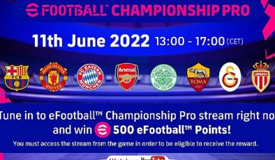 eFootball™ Championship Pro 2022’ye Katılacak 8 Kulüp Arasında Galatasaray Da Var!