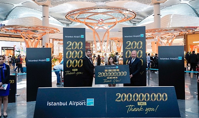 İGA İstanbul Havalimanı  200 milyonuncu yolcusunu ağırladı