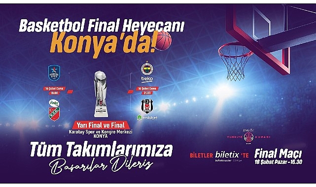 Konya’da Basketbol Şöleni; 4’lü Final Konya’da