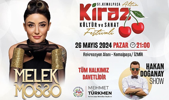 Kemalpaşa Belediyesi'nin düzenlediği 51'inci Kemalpaşa Altın Kiraz Kültür ve Sanat Festivali için geri sayım başladı